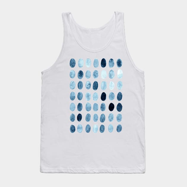 Blue ovals Tank Top by Aidi Riera